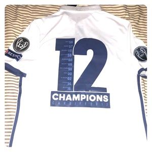 Real Madrid 12 Champions Jersey size Small